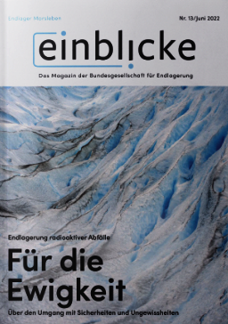 Das Cover des Einblicke-Magazins 13 zeigt eine Salzgesteinsformation.