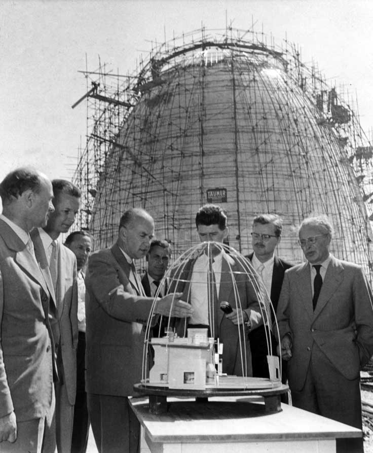 Bau des Garchinger Atomreaktors 1957