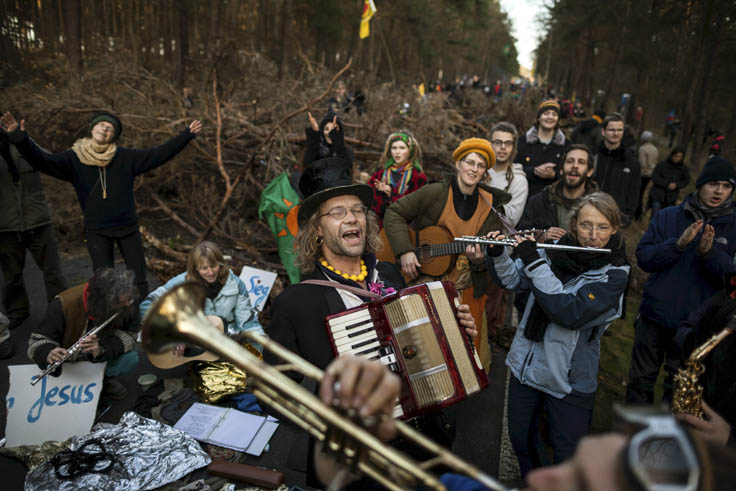 Proteste gegen den Transport von Castoren